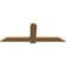 Ekena Millwork Eugene Smooth Timber Gable Bracket, Western Red Cedar, 60"W x 22"H x 1 1/2"D x 5 1/2"F, 9/12 Pitch GBW060X22X0206EUG00SWR - alternate 2